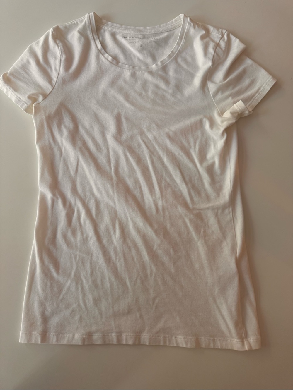 Banana Republic White Short-Sleeve Tee